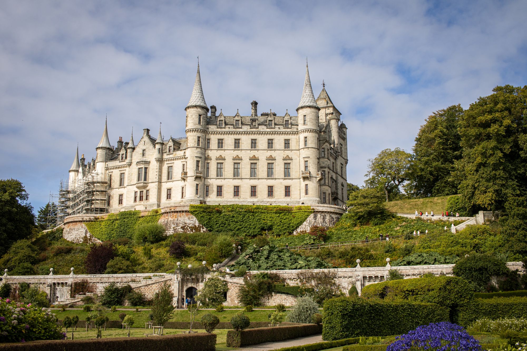 Scenic coastline and rugged cliffs in the Scottish Highlands